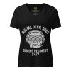 Digital Devil Dogs Women's Relaxed V-Neck | Premium | S-2X