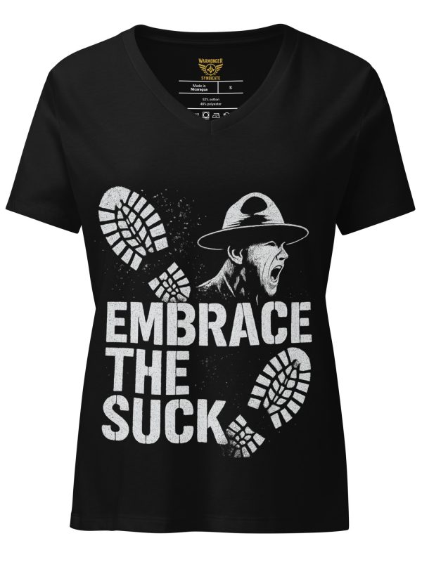 Embrace The Suck Women's Relaxed V-Neck | Premium | S-2X