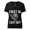 First In Last Out Women's Relaxed V-Neck | Premium | S-2X
