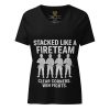 Stacked Like A Fireteam Women's Relaxed V-Neck | Premium | S-2X