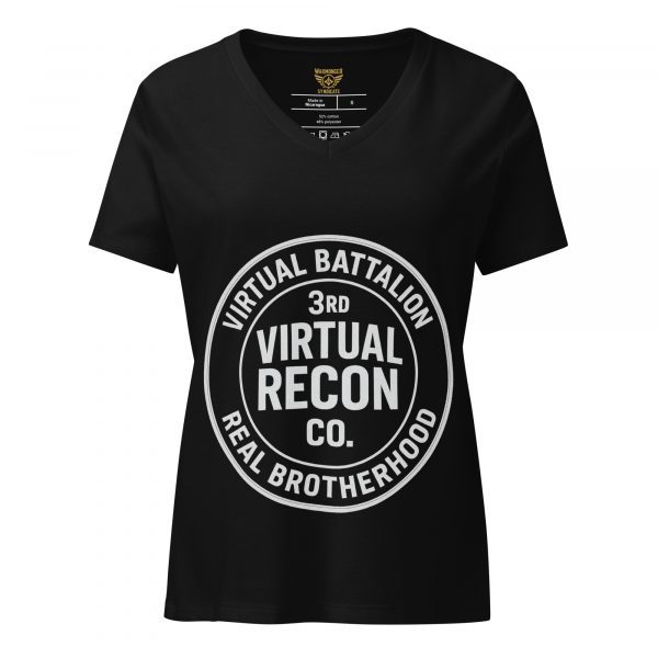 Virtual Battalion Real Brotherhood Women's Relaxed V-Neck | Premium | S-2X