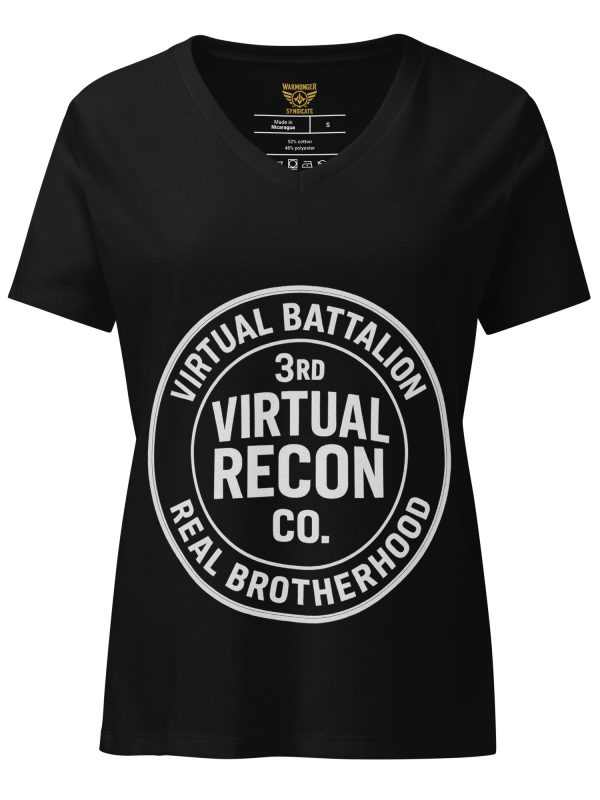 womens-relaxed-v-neck-t-shirt-solid-black-blend-front-68c389bb840ba.jpg Virtual Battalion Real Brotherhood Women's Relaxed V-Neck | Premium | S-2X