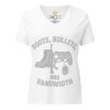womens-relaxed-v-neck-t-shirt-solid-white-blend-front-68c38854dd44e.jpg Boots, Bullets, and Bandwidth Women's Relaxed V-Neck | Premium | S-2X
