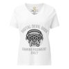 Digital Devil Dogs Women's Relaxed V-Neck | Premium | S-2X
