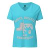 womens-relaxed-v-neck-t-shirt-turquoise-front-68c38854db5e3.jpg Boots, Bullets, and Bandwidth Women's Relaxed V-Neck | Premium | S-2X