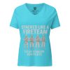 Stacked Like A Fireteam Women's Relaxed V-Neck | Premium | S-2X