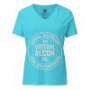 Virtual Battalion Real Brotherhood Women's Relaxed V-Neck | Premium | S-2X