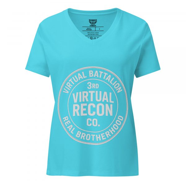 Virtual Battalion Real Brotherhood Women's Relaxed V-Neck | Premium | S-2X