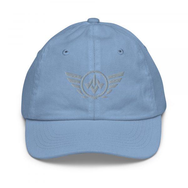 Grey Embroidered Logo Baseball Cap | Youth Classic