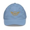 Old Gold Embroidered Logo Baseball Cap | Youth Classic