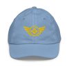 Gold Embroidered Logo Baseball Cap | Youth Classic