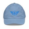youth-baseball-cap-baby-blue-front-68bbb5d441f97.jpg Aqua Embroidered Logo Baseball Cap | Youth Classic