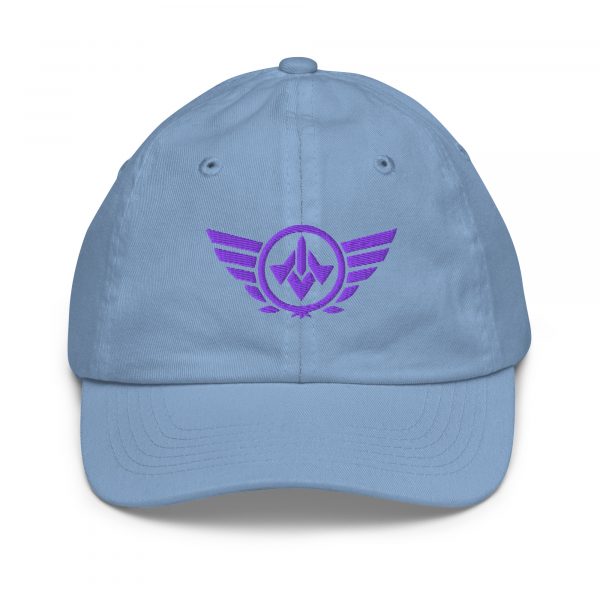 Purple Embroidered Logo Baseball Cap | Youth Classic