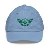 Kelly Green Embroidered Logo Baseball Cap | Youth Classic