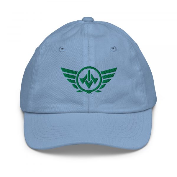 Kelly Green Embroidered Logo Baseball Cap | Youth Classic