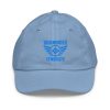 youth-baseball-cap-baby-blue-front-68bc8b1d65221.jpg Aqua Embroidered Brand Logo Baseball Cap | Youth Classic