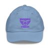 Purple Embroidered Brand Logo Baseball Cap | Youth Classic