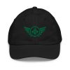 Kelly Green Embroidered Logo Baseball Cap | Youth Classic