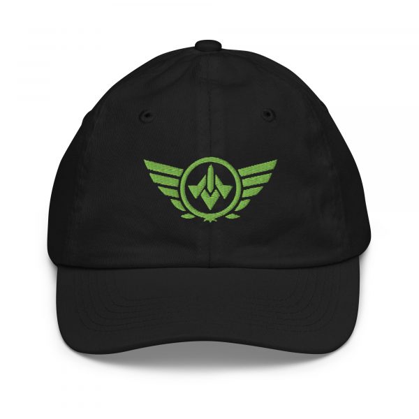 Kiwi Green Embroidered Logo Baseball Cap | Youth Classic