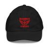 Red Embroidered Brand Logo Baseball Cap | Youth Classic