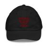 Maroon Embroidered Brand Logo Baseball Cap | Youth Classic