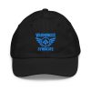 youth-baseball-cap-black-front-68bc8b1d63285.jpg Aqua Embroidered Brand Logo Baseball Cap | Youth Classic