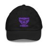 Purple Embroidered Brand Logo Baseball Cap | Youth Classic