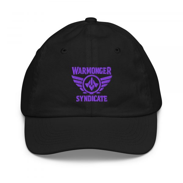 Purple Embroidered Brand Logo Baseball Cap | Youth Classic