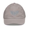 Grey Embroidered Logo Baseball Cap | Youth Classic