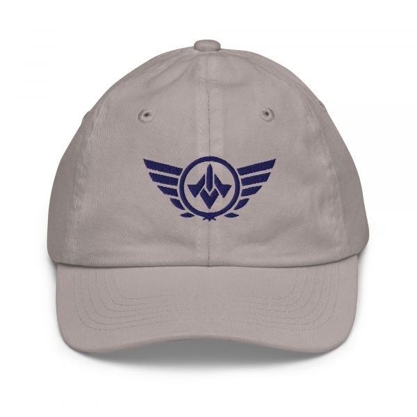 Navy Embroidered Logo Baseball Cap | Youth Classic