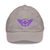 Purple Embroidered Logo Baseball Cap | Youth Classic