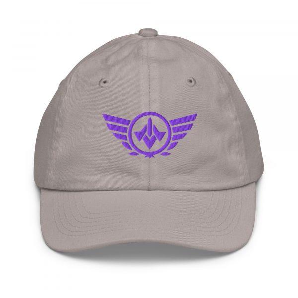 Purple Embroidered Logo Baseball Cap | Youth Classic