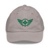 Kelly Green Embroidered Logo Baseball Cap | Youth Classic
