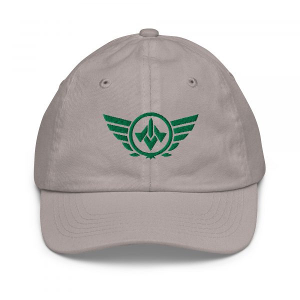 Kelly Green Embroidered Logo Baseball Cap | Youth Classic