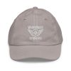 White Embroidered Brand Logo Baseball Cap | Youth Classic