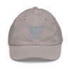 Grey Embroidered Brand Logo Baseball Cap | Youth Classic