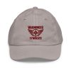 Maroon Embroidered Brand Logo Baseball Cap | Youth Classic