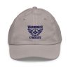 Navy Embroidered Brand Logo Baseball Cap | Youth Classic