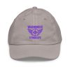 Purple Embroidered Brand Logo Baseball Cap | Youth Classic