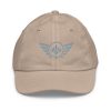 Grey Embroidered Logo Baseball Cap | Youth Classic