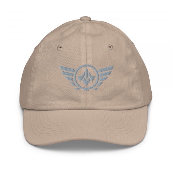 Grey Embroidered Logo Baseball Cap | Youth Classic