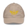 Gold Embroidered Logo Baseball Cap | Youth Classic
