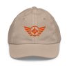 Orange Embroidered Logo Baseball Cap | Youth Classic