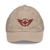Maroon Embroidered Logo Baseball Cap | Youth Classic