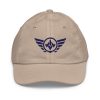 Navy Embroidered Logo Baseball Cap | Youth Classic