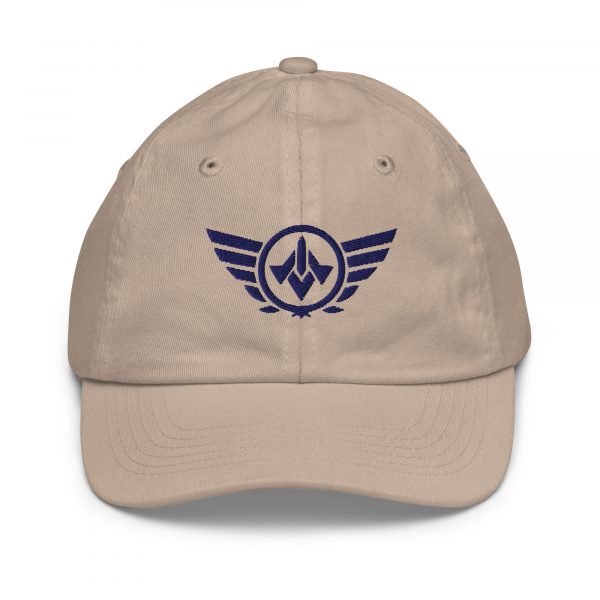 Navy Embroidered Logo Baseball Cap | Youth Classic