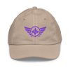 Purple Embroidered Logo Baseball Cap | Youth Classic