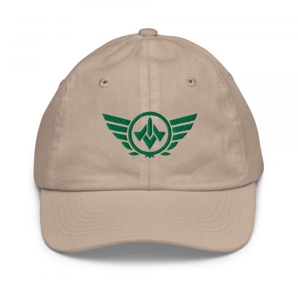Kelly Green Embroidered Logo Baseball Cap | Youth Classic