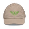 Kiwi Green Embroidered Logo Baseball Cap | Youth Classic