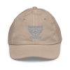 Grey Embroidered Brand Logo Baseball Cap | Youth Classic